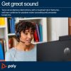 Poly Blackwire 5220 USB-C Headset with USB-A Adapter On Ear Headphones + Mic