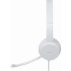 Lenovo 110 Stereo USB 1.8m Wired Headset with Boom Microphone in White