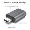 Syntec USB-C Male to USB A Female OTG Adapter 2 Pack Space Grey