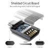 Syntec USB-C Male to USB A Female OTG Adapter 2 Pack Space Grey