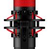 HyperX QuadCast USB Microphone Anti-Shock Mount - Red Lighting Tap-To-Mute