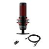 HyperX QuadCast USB Microphone Anti-Shock Mount - Red Lighting Tap-To-Mute