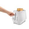 De'Longhi Ballerina 2 Slice Toaster with Removable Crumb Tray White