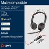 Poly Blackwire 5220 USB-C Headset with USB-A Adapter On Ear Headphones + Mic