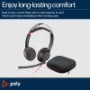 Poly Blackwire 5220 USB-C Headset with USB-A Adapter On Ear Headphones + Mic