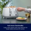De'Longhi Eclettica 4 Slot Toaster CTY4003.W - White