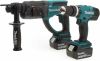 Makita 2 Piece Combo Kit LXT DLX2025T with DHR202 Rotary Hammer DHP453 Drill