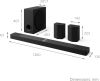 LG US95TR Soundbar with Surround Sound And Rear Speakers Wireless Subwoofer