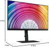 Samsung ViewFinity S24A600NAU 24" Quad HD Monitor 75Hz AMD Freesync HDR10