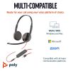 Poly Blackwire 3225 USB-C Headset Inline Controls Windows & Mac Support