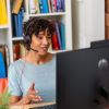 Poly Blackwire 5220 USB-C Headset with USB-A Adapter On Ear Headphones + Mic