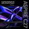 Acer Aspire C27-2G 27" Screen Core 5 120U 8GB RAM 512GB SSD Win 11 Home Black