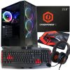 CyberPower Eurus PC Bundle Ryzen 5 8GB 512GB Monitor, KB, Headset, Mouse & Mat
