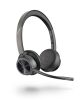 POLY Voyager 4320 UC Headset Wireless with Charging Stand USB Type-A Black