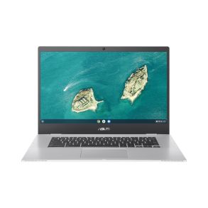 ASUS Chromebook CX1 15.6" Laptop Intel Celeron 4GB RAM 128GB eMMC Silver CX1500CKA-EJ0259