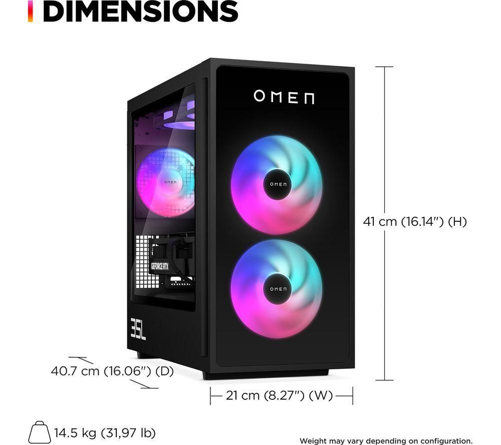 HP OMEN 35L GT16-0032na Desktop Gaming PC Intel Ultra 7 265K 32GB 1TB SSD Win 11 Home