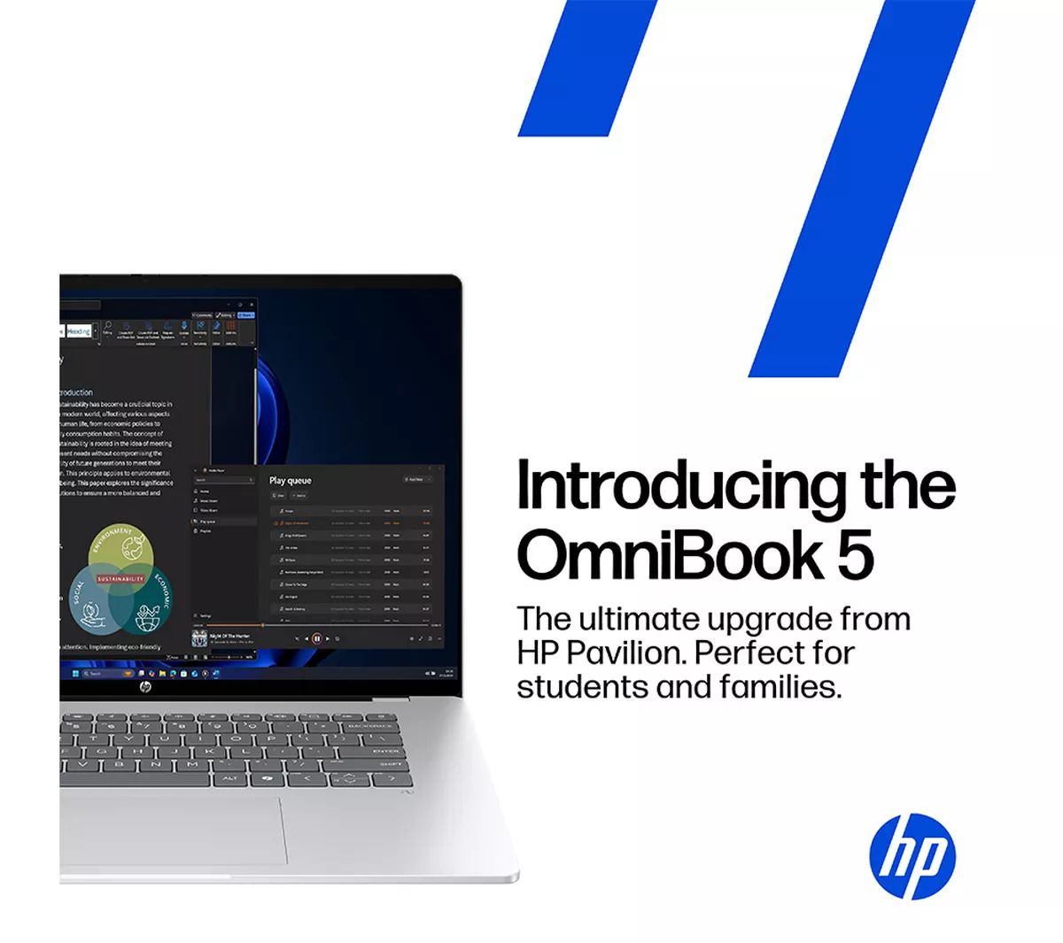 HP OmniBook 5 Flip 14-fp0508sa 14" 2-in-1 Laptop Intel i3 8GB RAM 512GB SSD