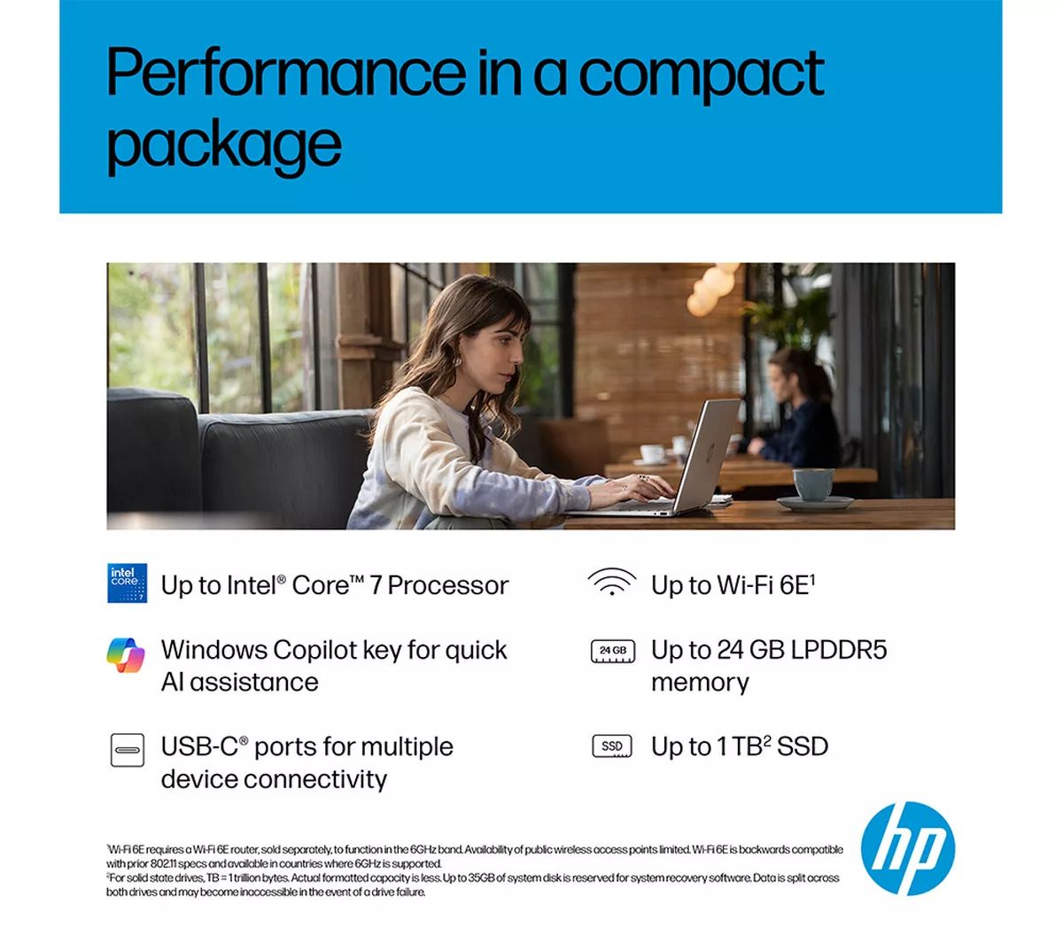 HP OmniBook 5 Flip 14-fp0508sa 14" 2-in-1 Laptop Intel i3 8GB RAM 512GB SSD