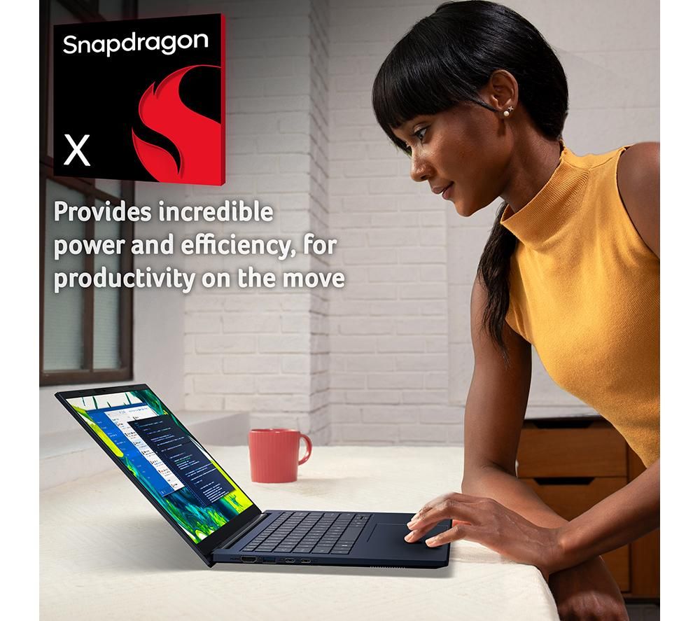 Acer Aspire 14 AI 14" Snapdragon X X1-26-100 16GB RAM 512GB SSD Win 11 Home Blue