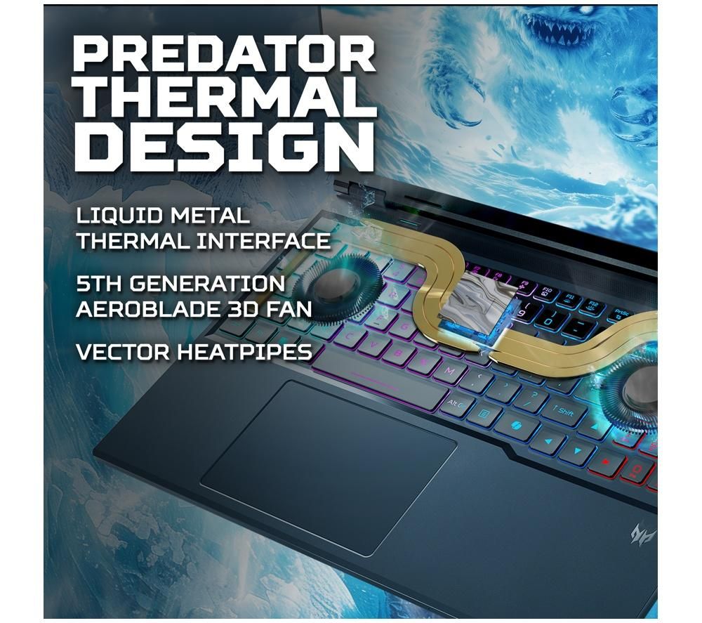 Acer Predator Helios Neo 16 AI 16" Core Ultra 9 275HX 16GB 1TB SSD RTX 5070 GPU