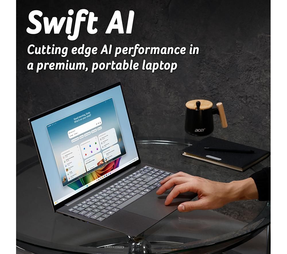Acer Swift 16 AI 16" OLED Touchscreen Laptop Intel Ultra X7 358H 32GB 1TB SSD