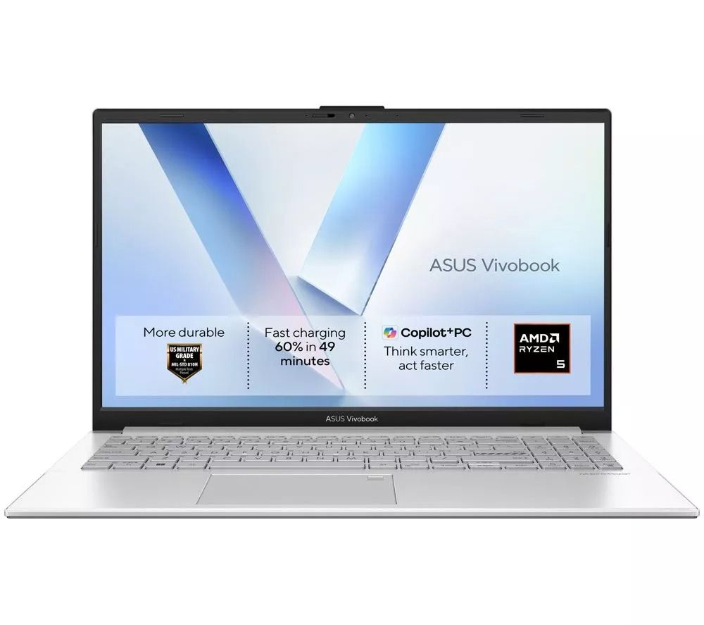 ASUS Vivobook Go 15 E1504 15.6" FHD Laptop Ryzen 3 7320U 8GB 128GB Win 11 Silver