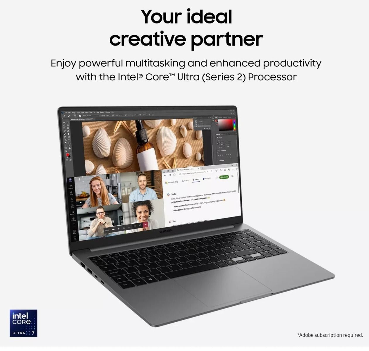 Samsung Galaxy Book5 15.6" FHD Laptop Intel Ultra 7 16GB RAM 1TB SSD Grey