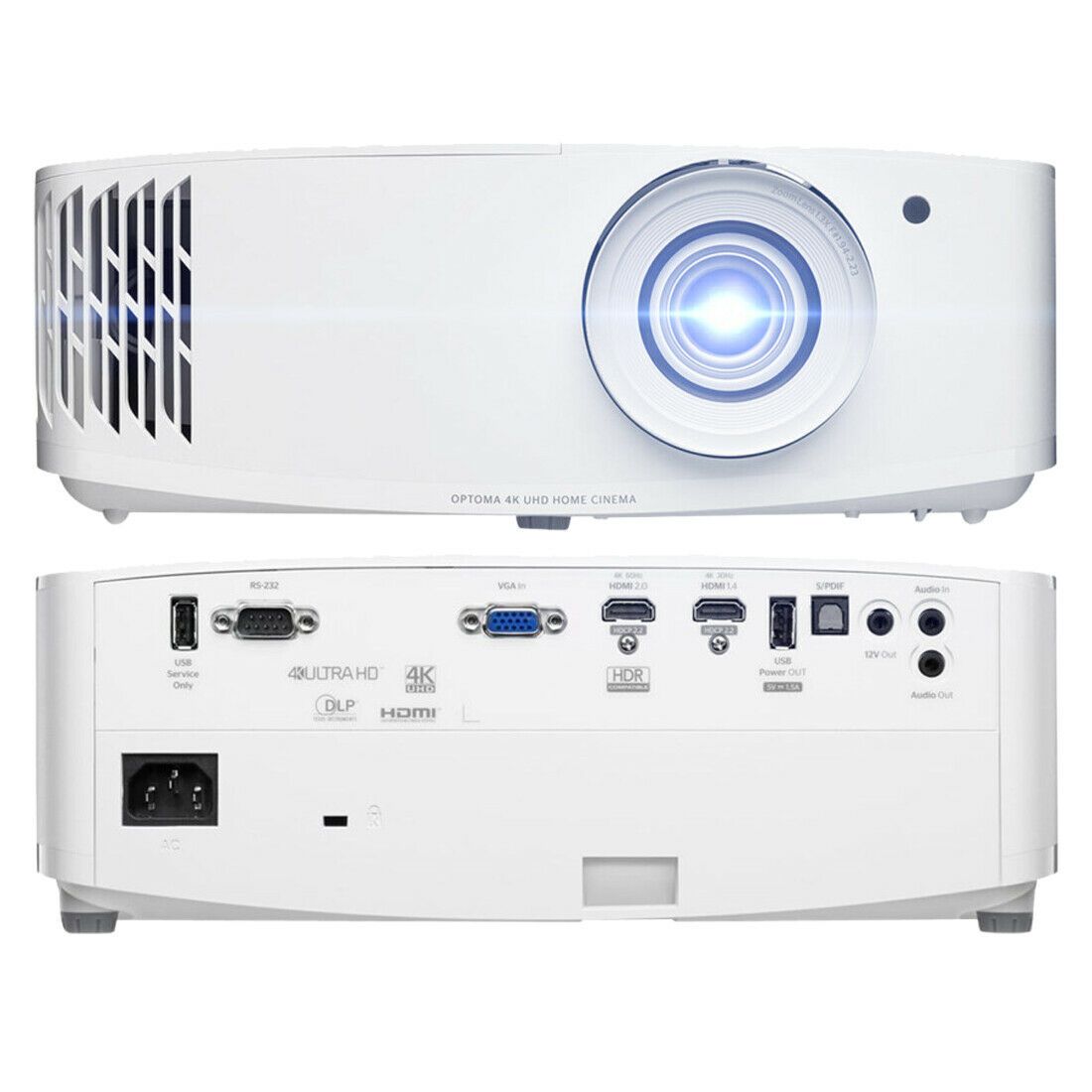 Optoma UHD42 4K Home Entertainment / Gaming Projector HDR DLP