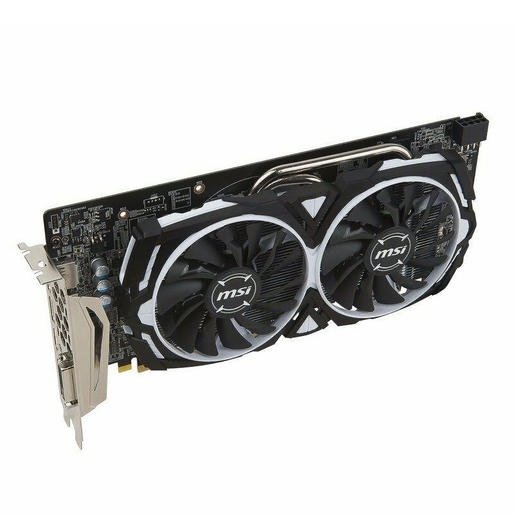 MSI AMD Radeon RX 580 ARMOR 8GB OC HDMI DVI DP Graphics Card 