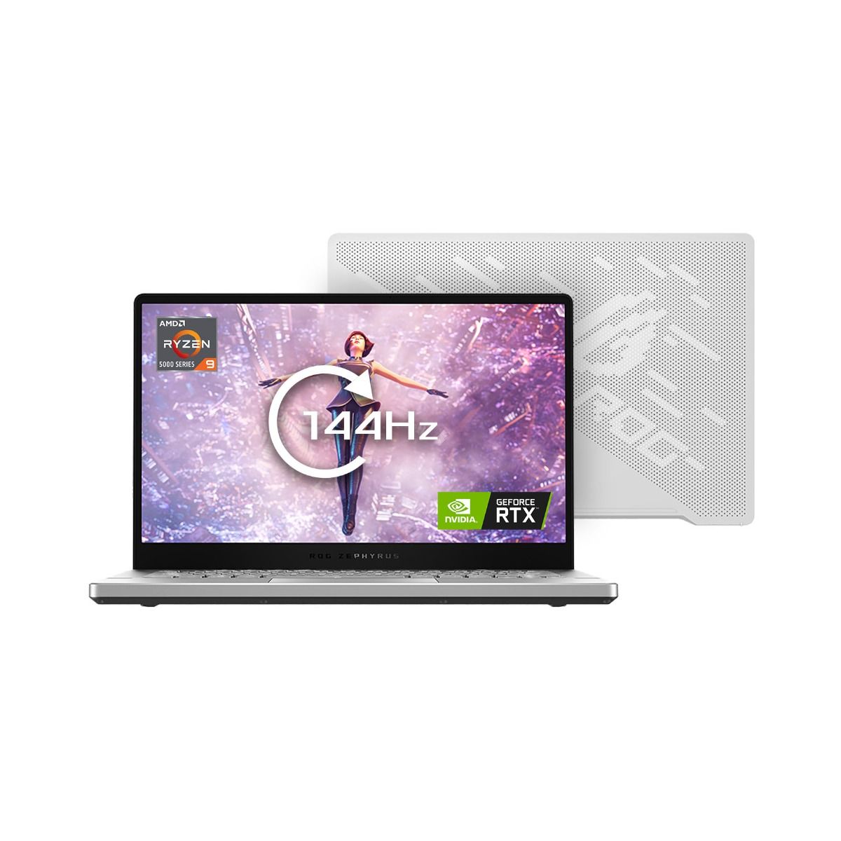 ASUS ROG Zephyrus 14" Gaming Laptop Ryzen 9 5900HS 16GB 1TB RTX 3060 White