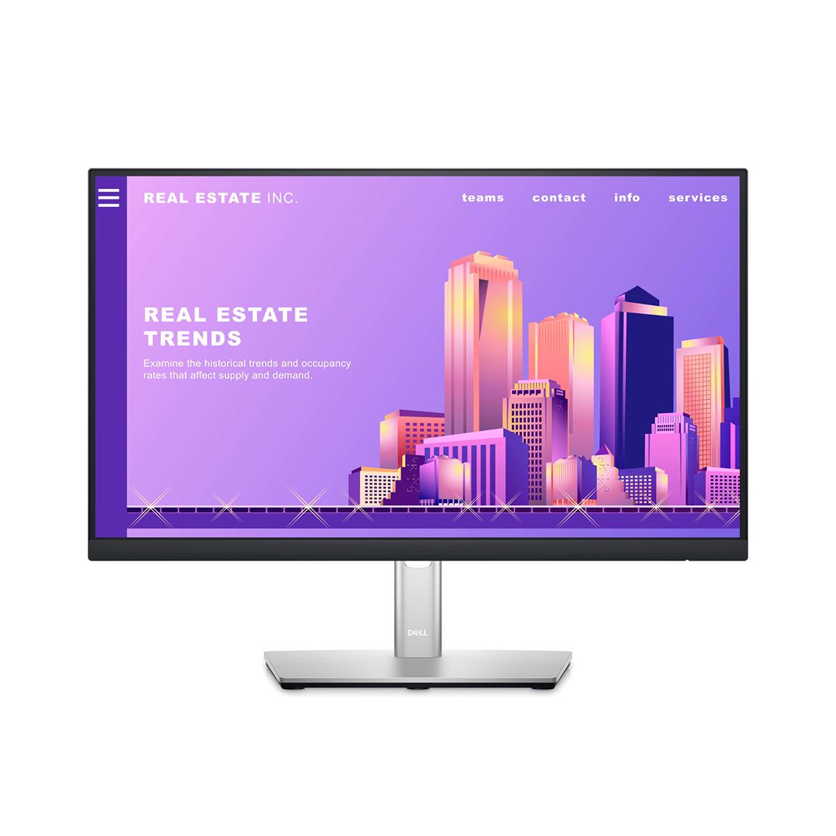 Dell 21.5" Business Desktop PC Computer Full HD Monitor + USB 3.2 Hub