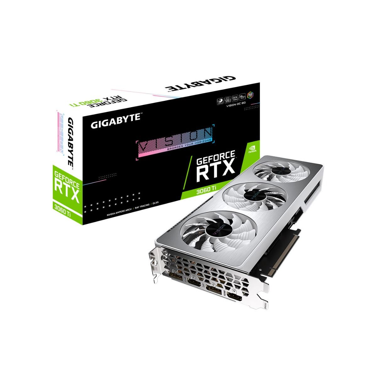GIGABYTE Graphics Card VISION OC (Rev 2) NVIDIA GeForce RTX 3060 Ti 8GB
