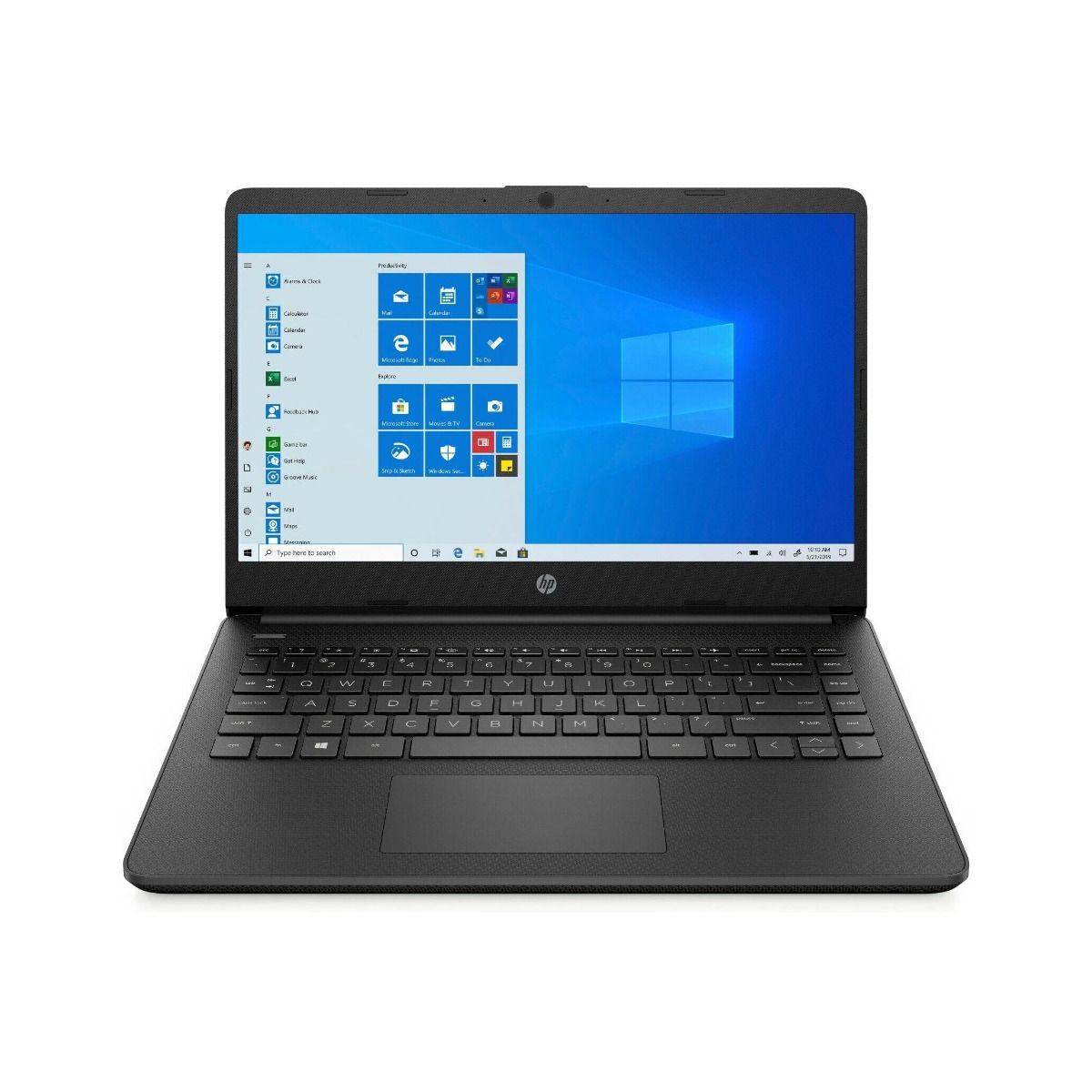 HP Stream 14s-dq0504sa 14" Laptop Intel Celeron 4GB RAM 64GB eMMC Black