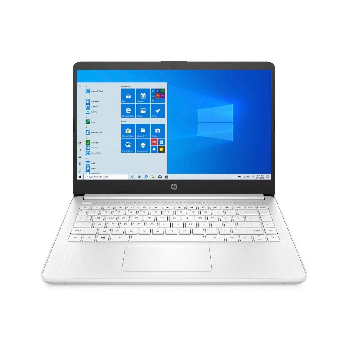 HP 14s-dq0506sa 14" Laptop Intel Celeron N4020 4GB RAM 64GB eMMC White