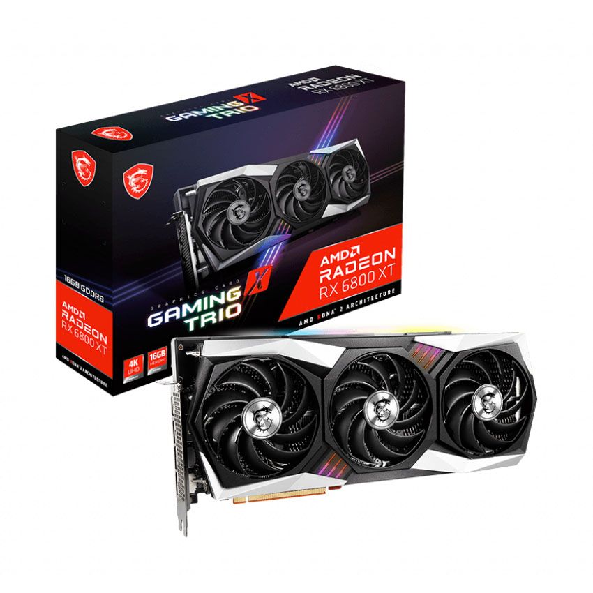 MSI AMD Radeon RX 6800 XT GAMING X TRIO 16GB Graphics Card