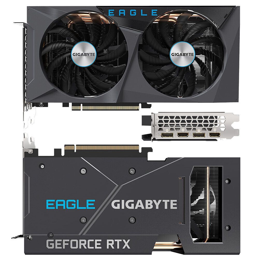 Gigabyte GeForce RTX 3060 Eagle OC 12GB GDDR6 Rev 2.0 Ampere Graphics Card