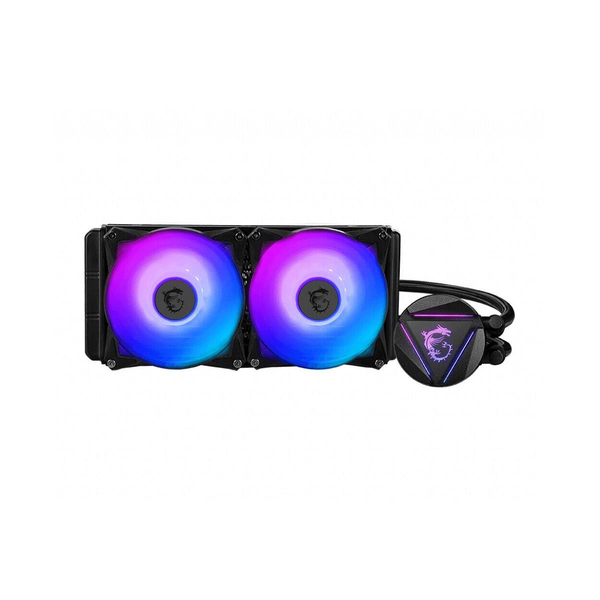 MSI MAG CORELIQUID 280R Liquid CPU Cooler 280mm Radiator, 2x 140mm ARGB PWM Fan