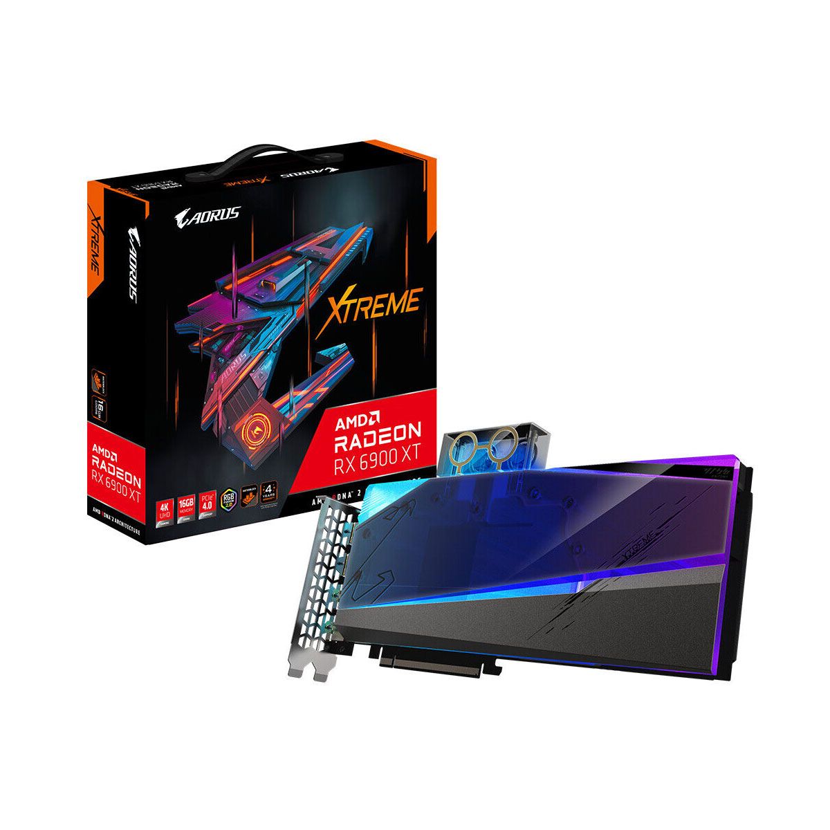 Gigabyte AORUS Graphics Card AMD Radeon RX 6900XT 16GB Water-cooled