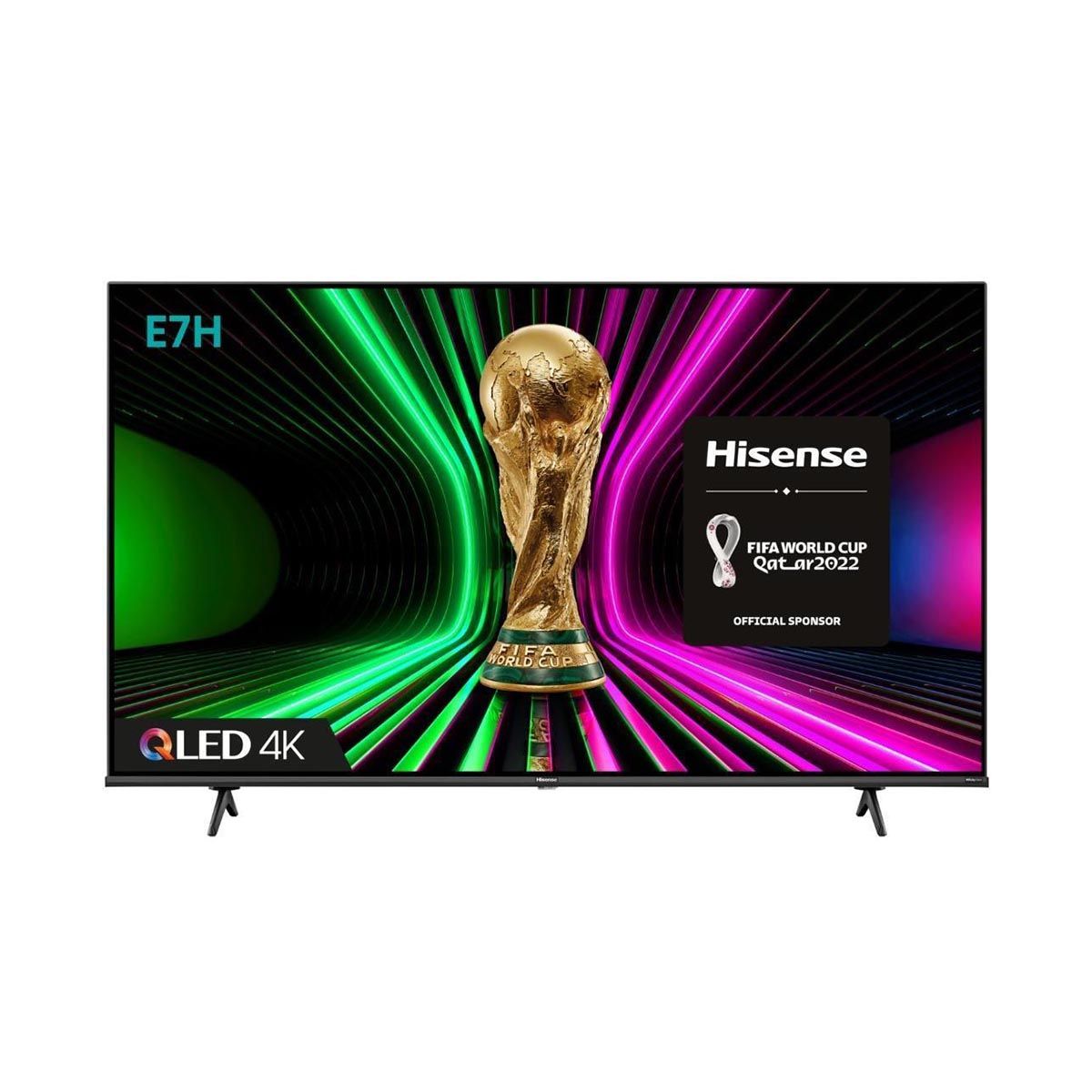 HISENSE 55" Smart TV 4K Ultra HD QLED HDR Alexa Freeview Wi-Fi HDMI USB