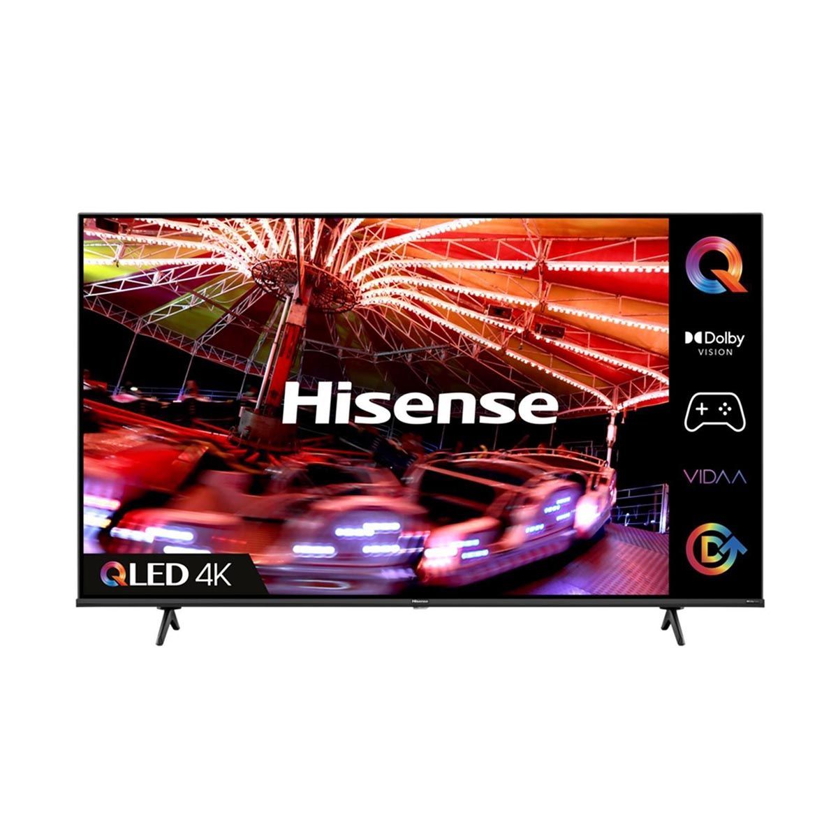HISENSE 55" Smart TV 4K Ultra HD QLED HDR Alexa Freeview Wi-Fi HDMI USB