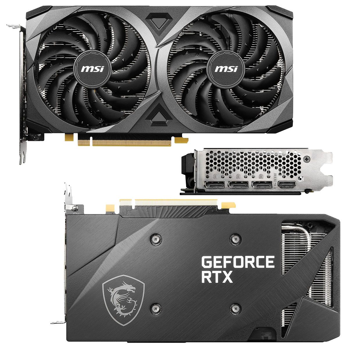 MSI NVIDIA GeForce RTX 3050 VENTUS 2X 8GB GDDR6 OC Overclocked Graphics Card