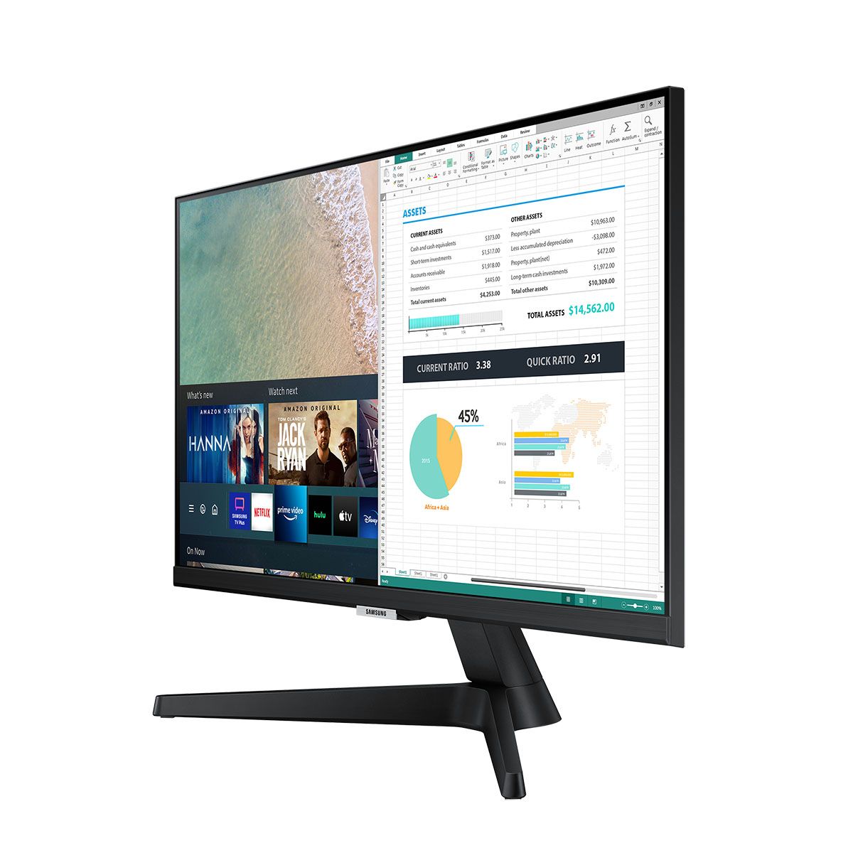 Samsung M50A 24" Smart Monitor Full HD with Speakers & Remote