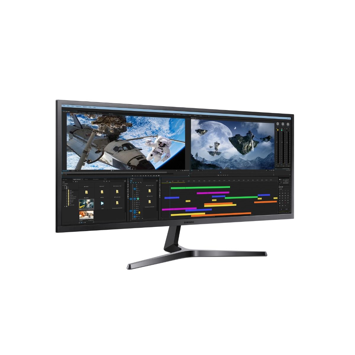 Samsung SJ55W 34" UWQHD Monitor S34J550 VA FreeSync HDMI x2 DP