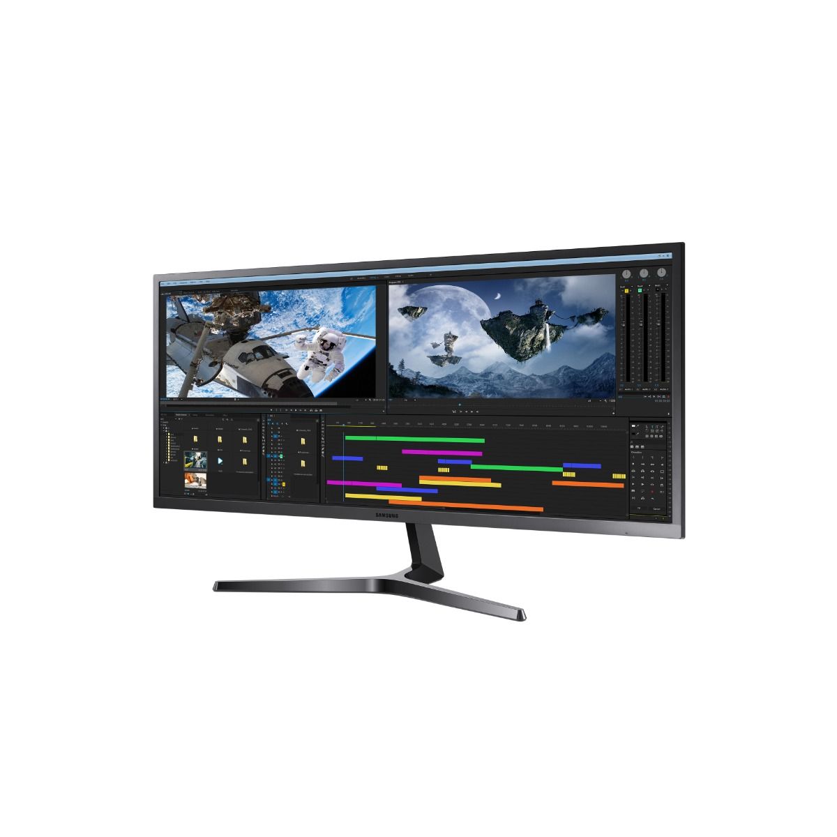 Samsung SJ55W 34" UWQHD Monitor S34J550 VA FreeSync HDMI x2 DP