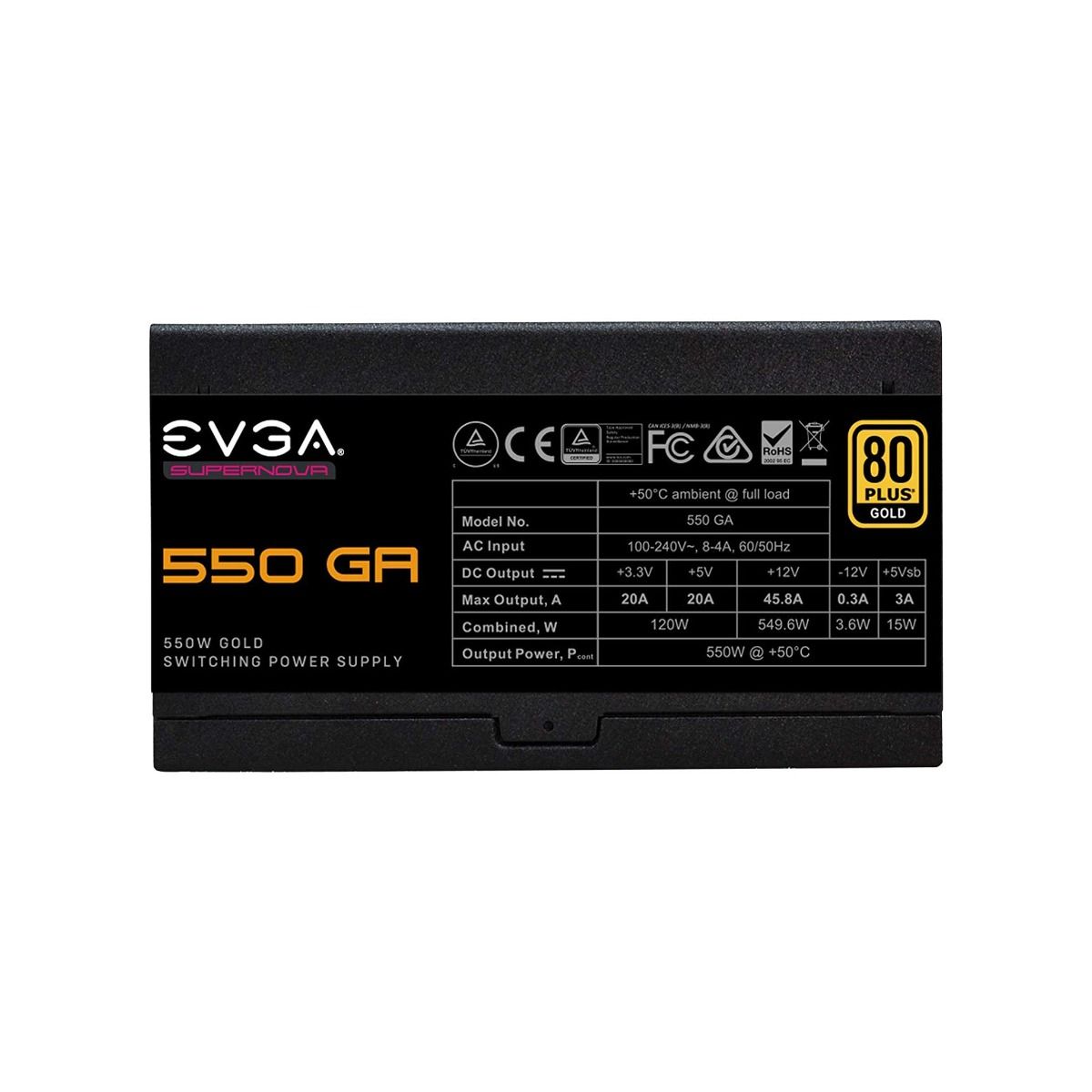 EVGA SuperNOVA 550 GA 80+ Gold 550W Fully Modular Power Supply