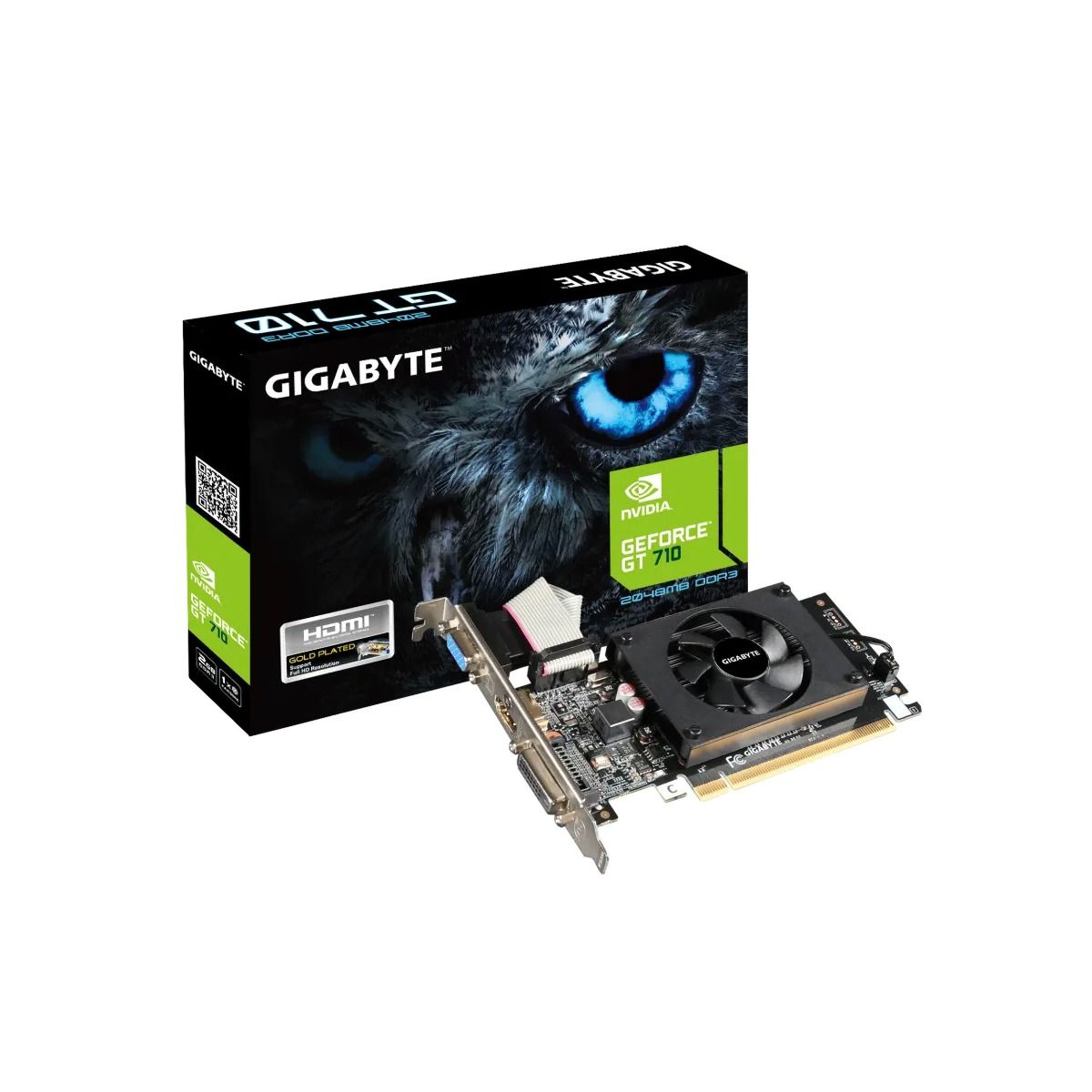 Gigabyte NVIDIA GT710 2GB Graphics Card DDR3 DVI VGA HDMI LP PCI-E
