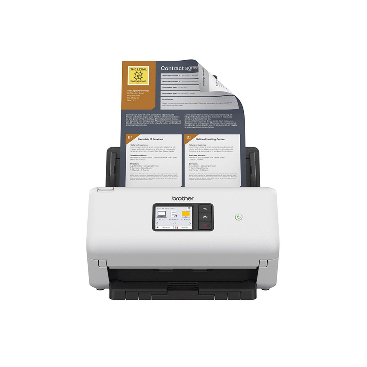 Brother ADS-4500W Desktop Document Scanner Wireless Touchscreen