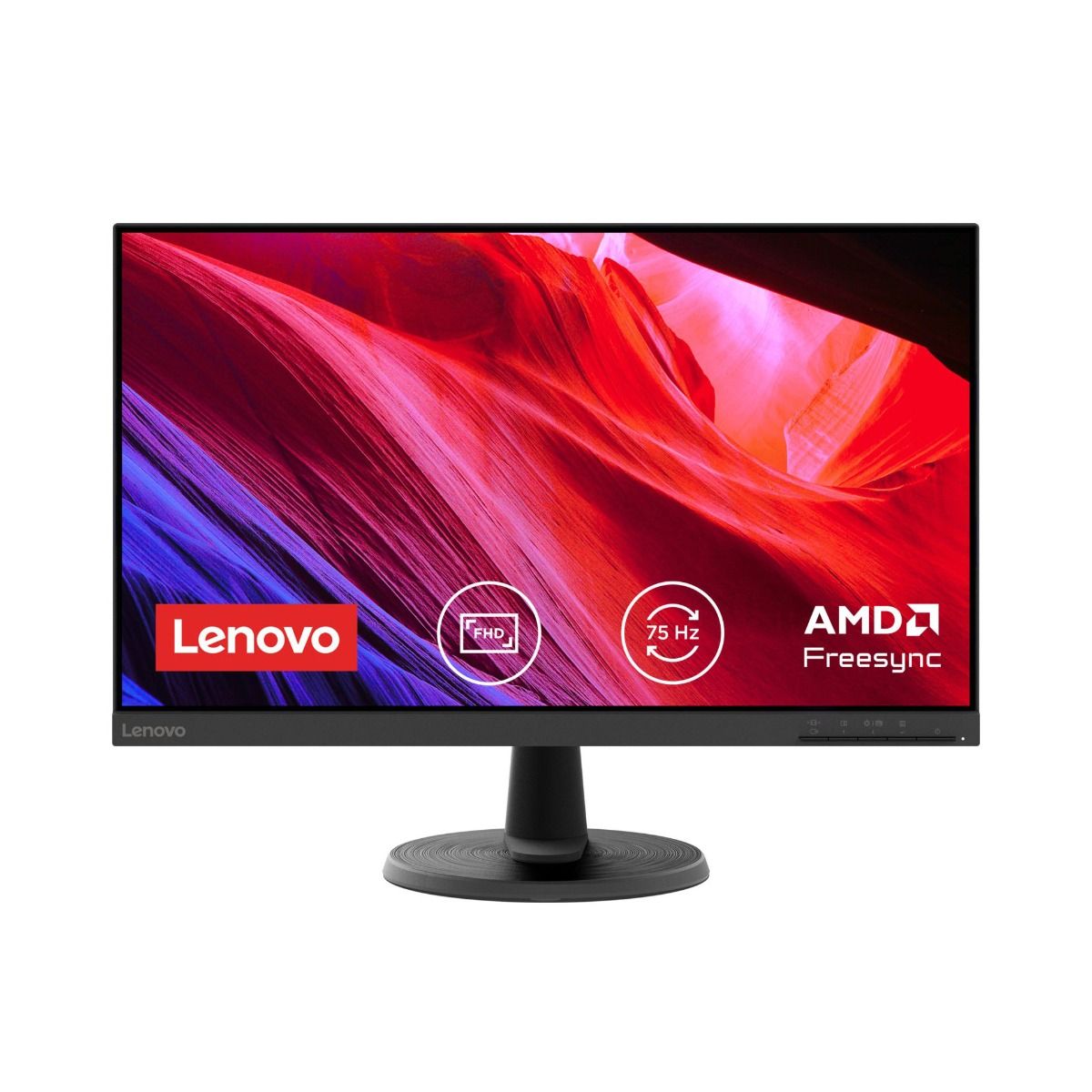 Lenovo D24-40 24" Full HD Anti-Glare Tiltable FreeSync Monitor 75Hz 4ms Black