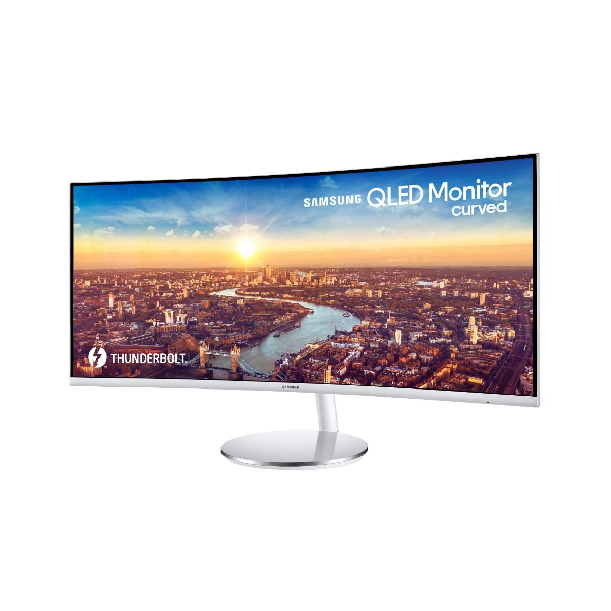 Samsung CJ791 34" Ultra Wide Quad HD 4ms 100Hz 1500R Monitor + Speakers Black