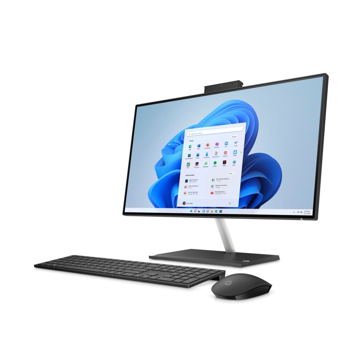 HP 24-ck0014na 23.8" All-in-One AIO Desktop PC Intel i5 12th Gen 8GB RAM 512GB SSD Black